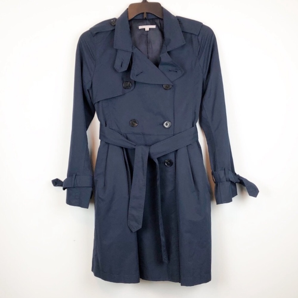 Gap Navy Blue Trench Coat